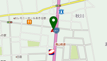 モスバーガー秋川店の地図画像