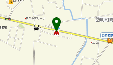 モスバーガー玉名店の地図画像