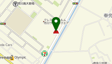 モスバーガー市川大野店の地図画像