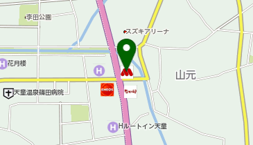 モスバーガー天童店の地図画像