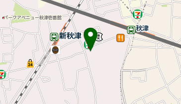 モスバーガー秋津店の地図画像