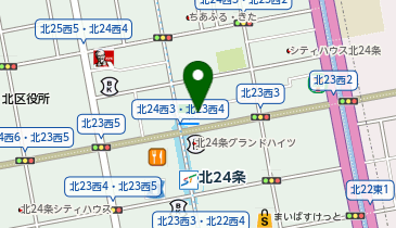 モスバーガー札幌北24条店の地図画像