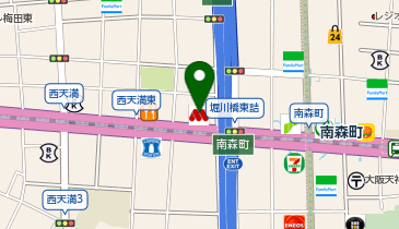 モスバーガー南森町店の地図画像