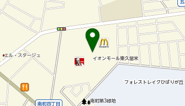 モスバーガーイオンモール東久留米店の地図画像