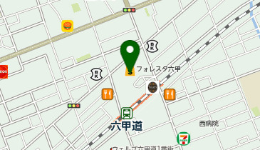 モスバーガーフォレスタ六甲店の地図画像