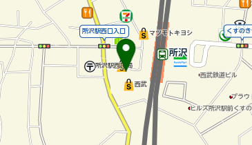 モスバーガー所沢西口店の地図画像