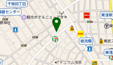 浅草タイヤの地図画像