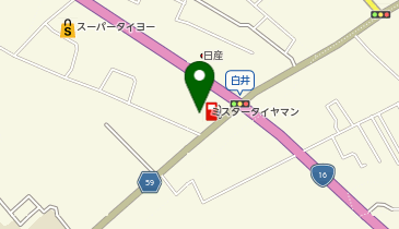 ミスタータイヤマン 白井の地図画像