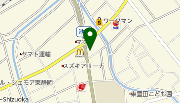 タイヤショップ平和の地図画像