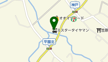 ミスタータイヤマン 笠原の地図画像