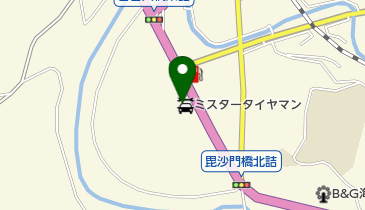 ミスタータイヤマン きさの地図画像