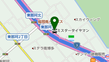 ミスタータイヤマン 福岡の地図画像