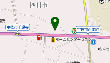 宇佐中央タイヤの地図画像