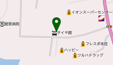 タイヤ館本荘の地図画像