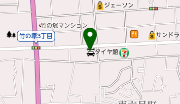 タイヤ館 足立の地図画像