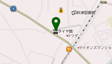 タイヤ館東村山の地図画像