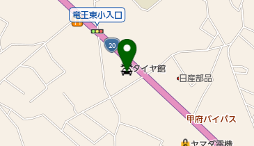 タイヤ館竜王の地図画像