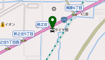 タイヤ館高槻の地図画像