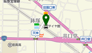 タイヤ館池田の地図画像