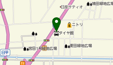 タイヤ館宮崎の地図画像