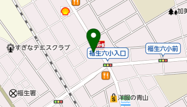 タイヤ館福生の地図画像