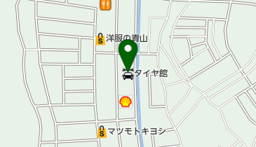 タイヤ館真岡の地図画像