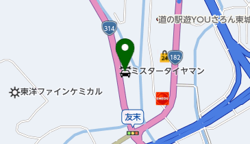 ミスタータイヤマン 東城の地図画像