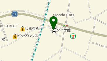 タイヤ館 一関の地図画像