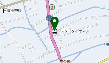 ミスタータイヤマン いび川の地図画像