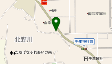 タイヤショップ千年の地図画像