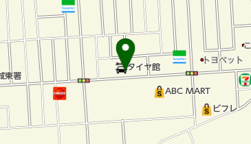 タイヤ館秋田東通の地図画像