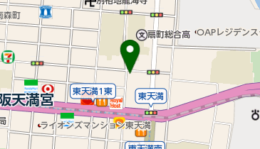 扇町タイヤの地図画像