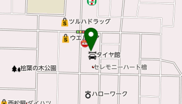 タイヤ館 山形の地図画像