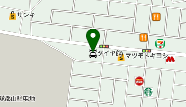 タイヤ館郡山の地図画像