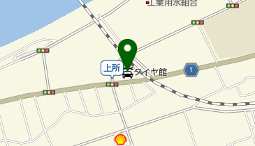 タイヤ館 県庁前の地図画像