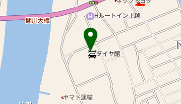 タイヤ館 上越の地図画像