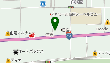 タイヤ館岡山東の地図画像