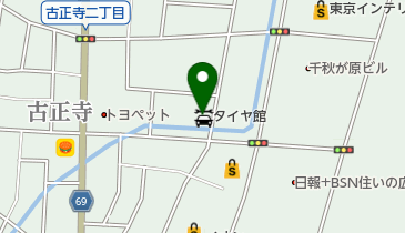 タイヤ館 長岡西の地図画像