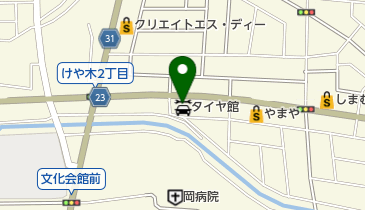 タイヤ館 本庄の地図画像