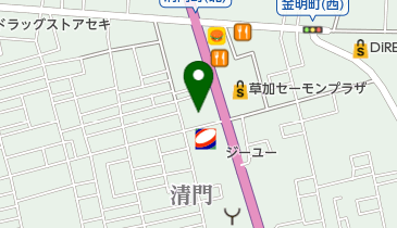 タイヤ館 草加インターの地図画像