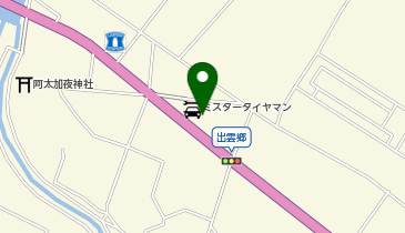 トラックタイヤセンター松江の地図画像