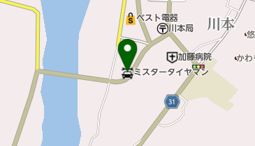 ミスタータイヤマン 川本店の地図画像