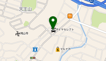 タイヤセレクト明石の地図画像