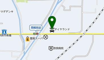 タイヤランド奈良【契約法人様限定】の地図画像