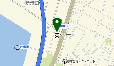 タイヤランド岸和田【契約法人様限定】の地図画像