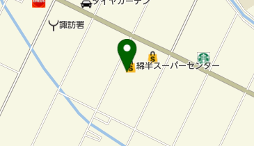 綿半スーパーセンター諏訪 JCAカーピットの地図画像