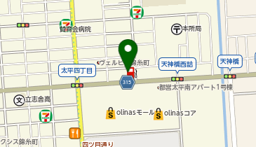 ENEOS 天神橋SS(オリナス前) / (有)荒木油店の地図画像