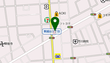 東越谷SSの地図画像