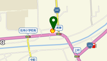 佐用バイパスSSの地図画像