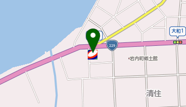 岩内西SSの地図画像